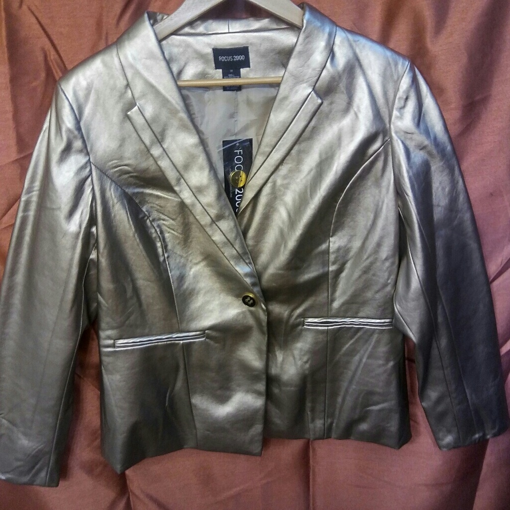 New Gold Metallic Blazer